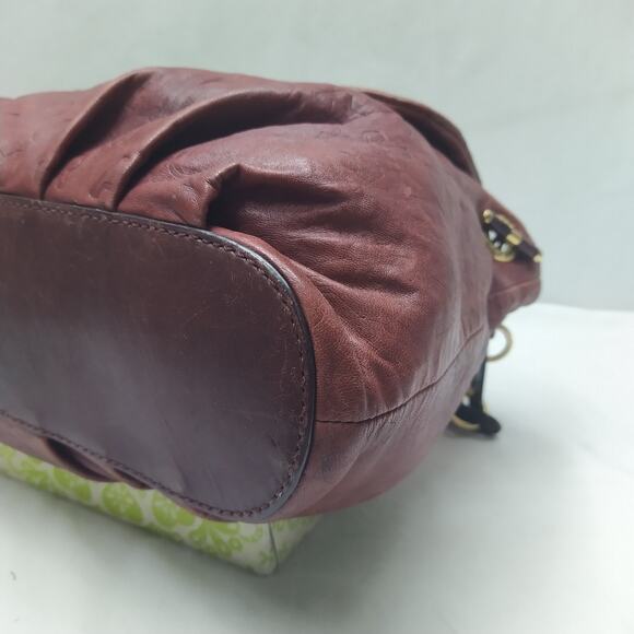 Marc By Marc Jacobs Brown Leather Push Lock Flap Closure Chain Strap Hobo Bag - Picture 10 of 16